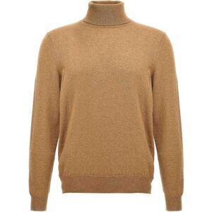 ANN TAYLOR Brown Rayon Blend Sweater Turtleneck Long Sleeve Button Cuff Size M